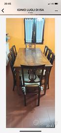 tavolo con otto sedie