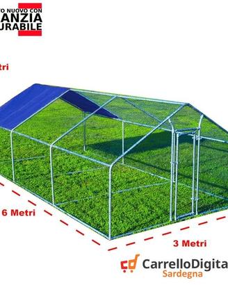 Gabbia Galline 3x6 m x h 2 m – 18 mq - viola
