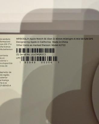 Apple Watch serie SE 2 40mm