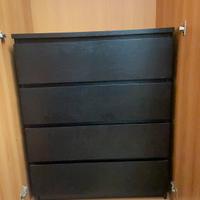 Cassettiera Malm Nero Marrone IKEA
