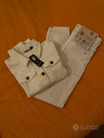 Giubitto jeans e pantaloni jeans esmara taglia 38