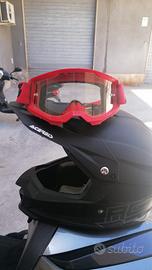 Casco da Cross Acerbis nero opaco