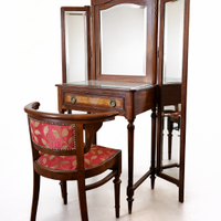 Toiletta Coiffeuse con poltroncina Anni Venti