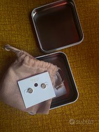 orecchini fossil argentati originali- NUOVI