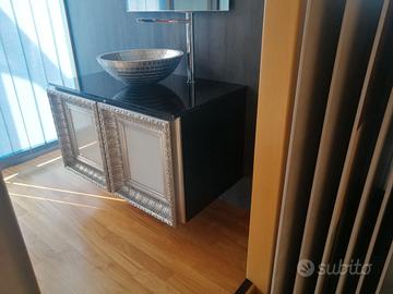 Mobile sospeso con lavabo d'appoggio- Nuovo - Expo