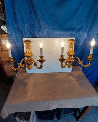 antichi applique toscani foglia oro primi 900
