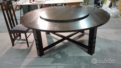 TAVOLO G.S.A  design MACKINTOSH e 4 sedie  CASSINA