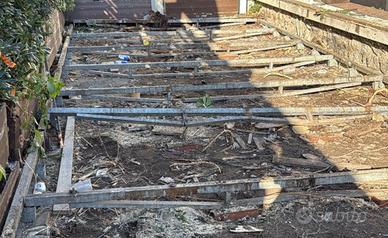 intelaiatura in ferro zincato per pedana