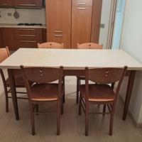 Cucina in laminato ciliegio completa