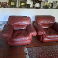 Divano, 2 poltrone e puff POLTRONA FRAU