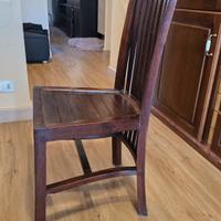 Set 6 sedie in sheesham