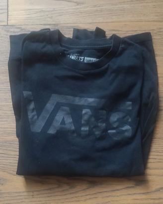 T-shirt manica lunga ragazzo Vans nera usata