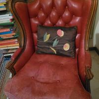 Poltrona Chesterfield bordeaux