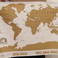 scratch map - mappa del Mondo da grattare