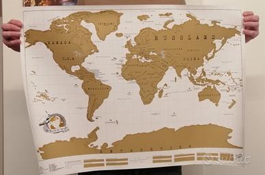 scratch map - mappa del Mondo da grattare