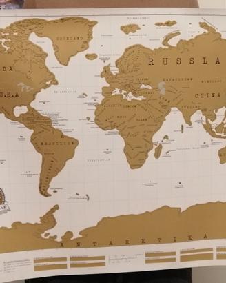scratch map - mappa del Mondo da grattare