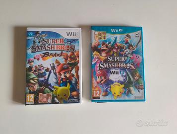 super smash Bros brawl Wii e super smash Bros U