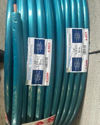 Tubi rame isolati condizionatore 1/4 3/8 smisol