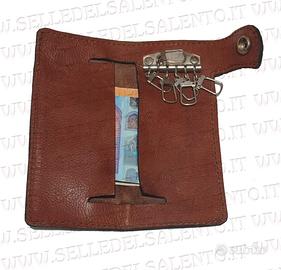 Portachiavi 6 ganci artigianale pregiata pelle