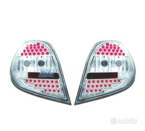 FANALI A LED RENAULT CLIO 05-09 FONDO CROMATO