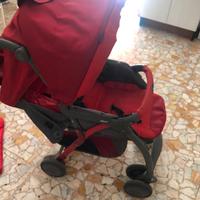 Passeggino Chicco Simplicity Top Rosso con borsa