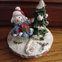 yankee candle topper tappo per giara Snowman 