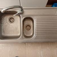 lavello inox con rubinetto usato 