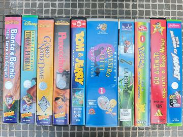 Videocassette VHS Disney e cartoni vintage – Lotto