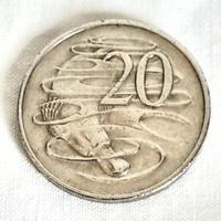 Moneta Australiana - 20 Cents - 1981