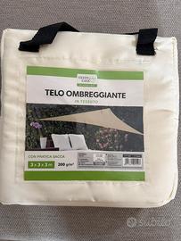 Telo ombreggiante giardino mai aperto
