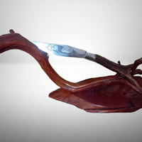 Ceppo piedistallo in legno di ginepro più oggetto