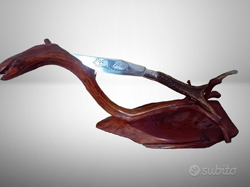 Ceppo piedistallo in legno di ginepro più oggetto