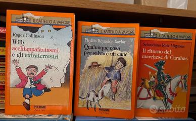 3 LIBRI DEL BATTELLO A VAPORE:28,29,30 serie aranc