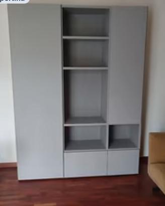 Parete attrezzata libreria