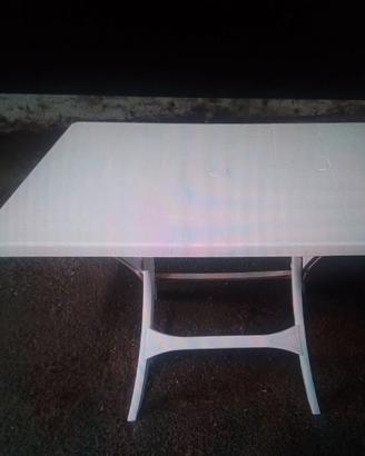 TAVOLO PIEGHEVOLE IN RESINA BIANCO CM100X70 