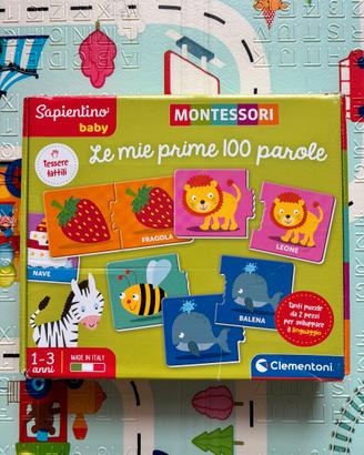 Flashcard Montessori Le mie prime cento parole
