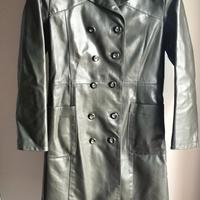 Cappotto pelle verde