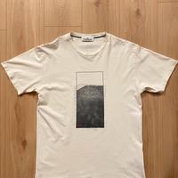 Maglietta T-Shirt Stone Island Panna Cotone Stampa