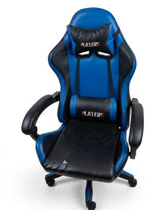Sedia da Gaming Ergonomica Players - Nero/Blu