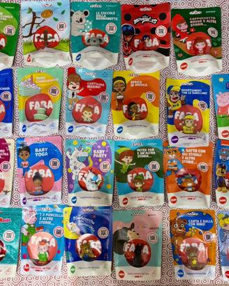 FABA PERSONAGGI  buste in plastica