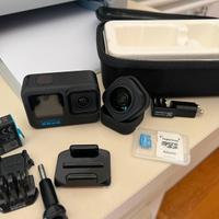 GOPRO HERO 10 Black + grandangolo + 2 memory