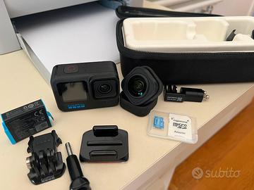GOPRO HERO 10 Black + grandangolo + 2 memory