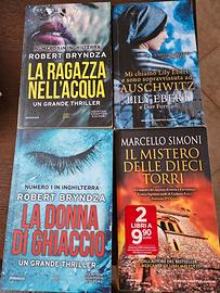 4 libri 2 thriller, una storia vera e uno storia 
