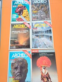 Lotto 6 riviste Archeo  1991-1992