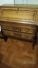 Scrittoio a ribalta vintage in legno - Scribante