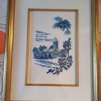 Quadro montagna 38x29 chalet