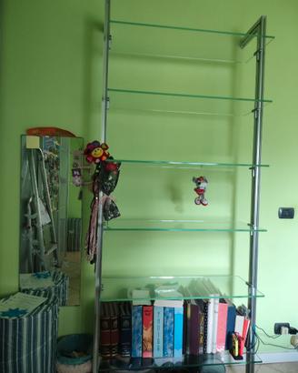Scaffale in vetro
