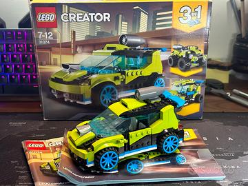Set Lego 31074 Rocket rally car completo scatola