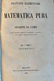 Trattato Matematica Pura Giuseppe da Camin 1855