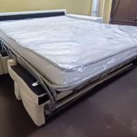 DIVANO LETTO A RIBALTA IN VERA PELLE SOTTOCOSTO